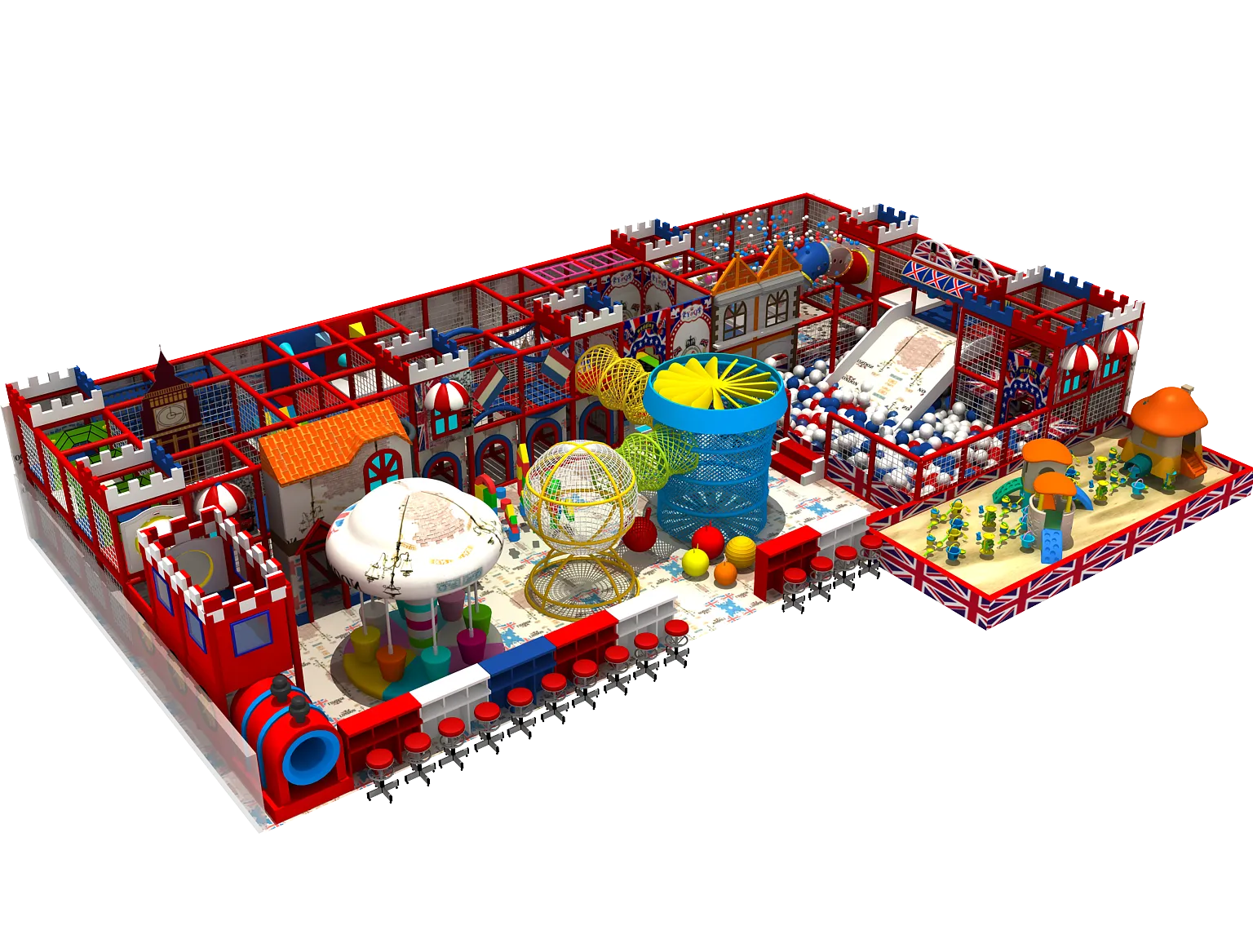 customized large - scale indoor children's playgrounds