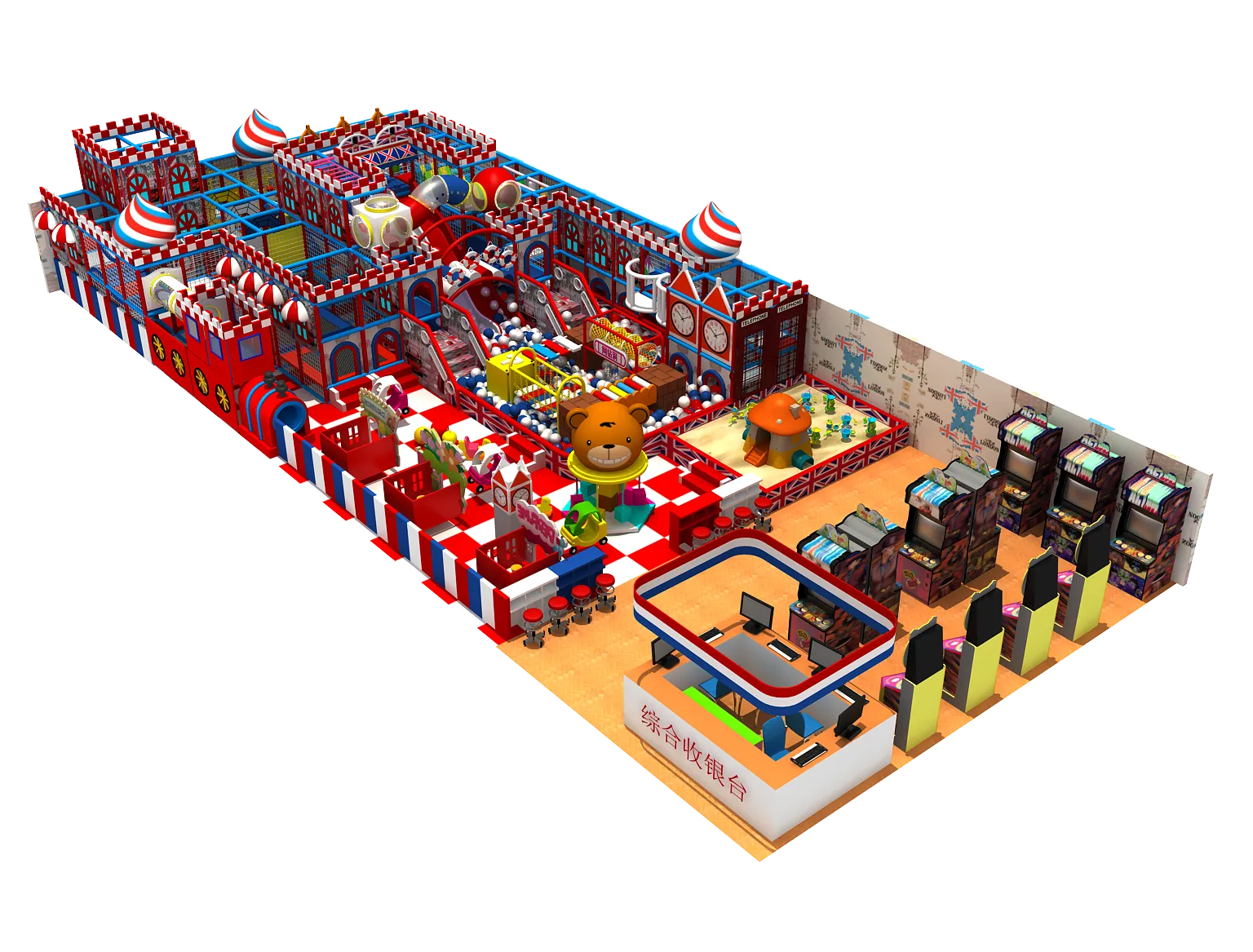 Customized indoor large - scale children's playgrounds