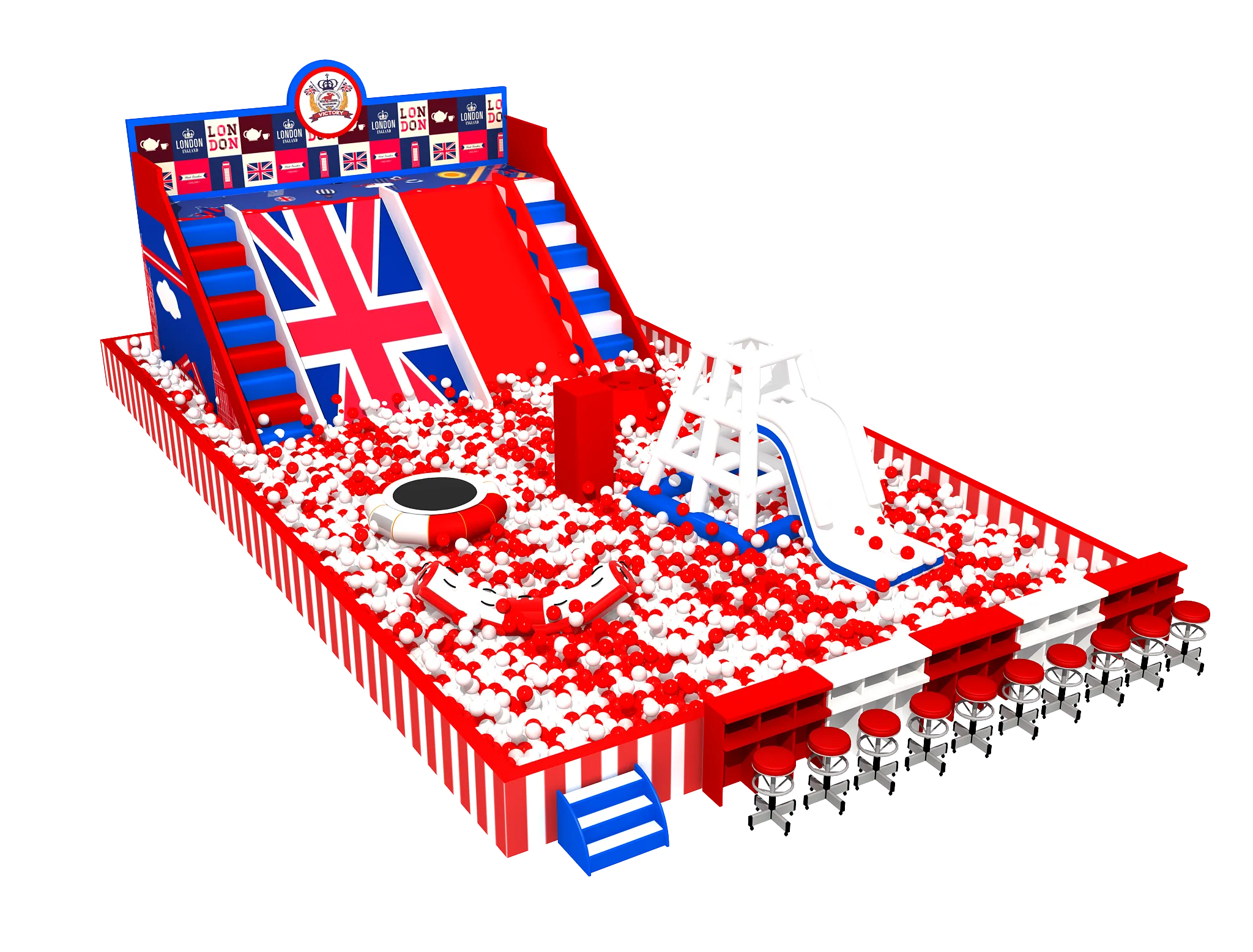 Square Million-Ball Pit Kids' Indoor Playground