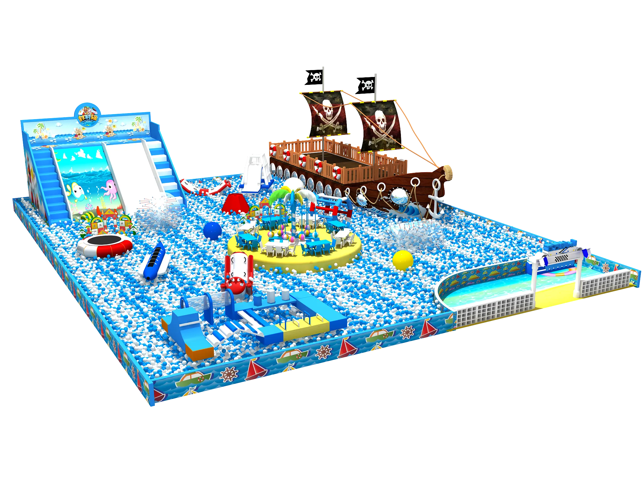 the Million-Ball Pit Kids' Indoor Playground isn’t just a place to "play with balls"