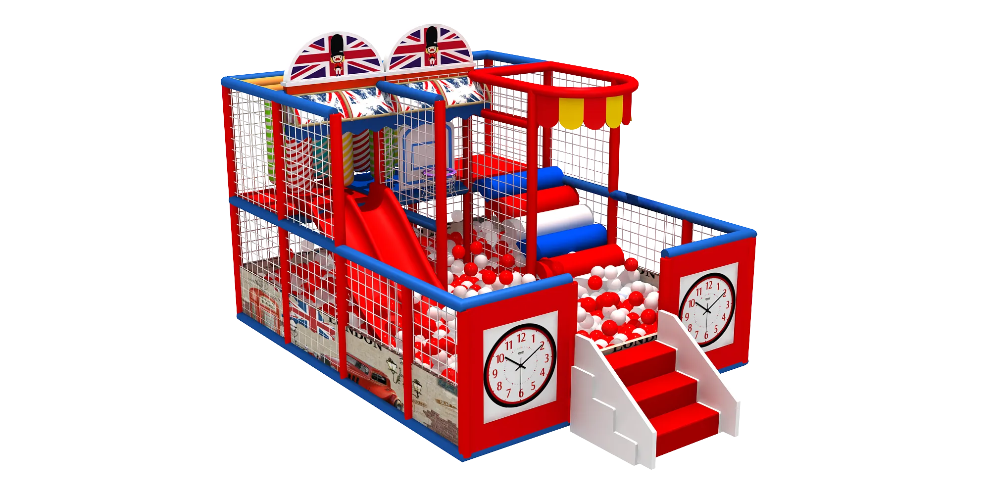 Custom-Designed Kids Indoor Playground (with Age-Specific Zones)