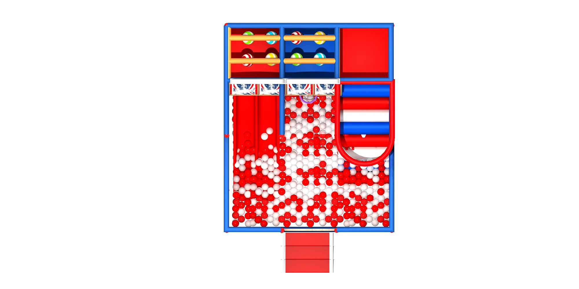 Dimensions of Custom Kids Indoor Playground System