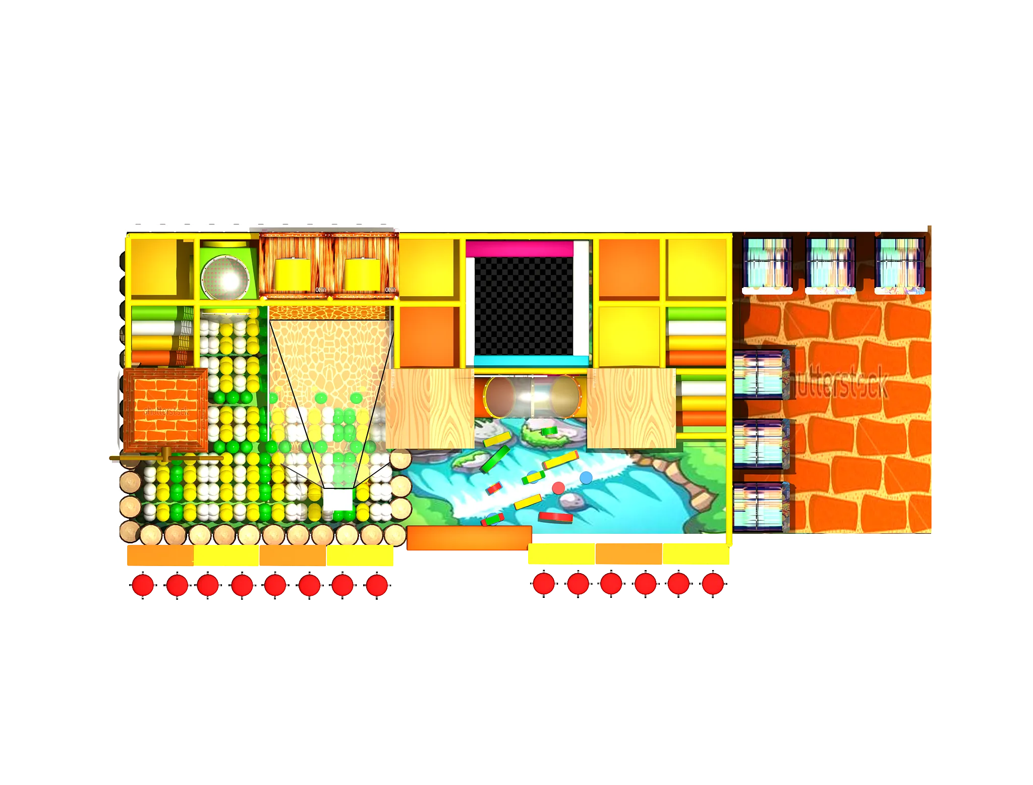 Indoor playgrounds are often divided into age-specific zones to ensure suitability and safety