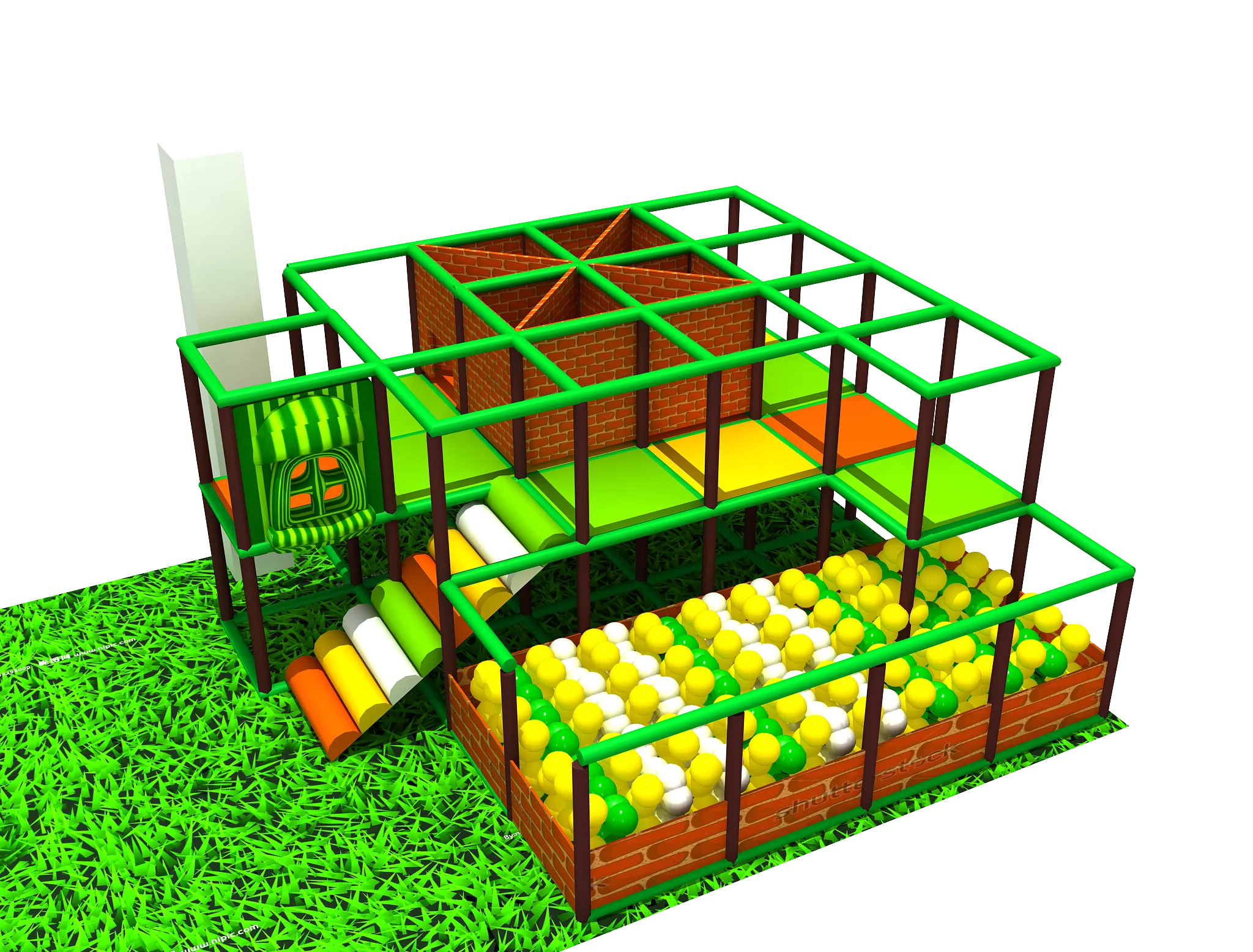 equip with a Jungle Series Kids Indoor Playground