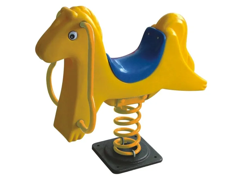 antique rocking horse on springs