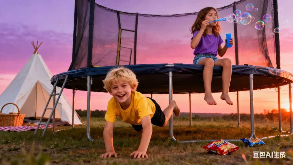 kids trampoline with net